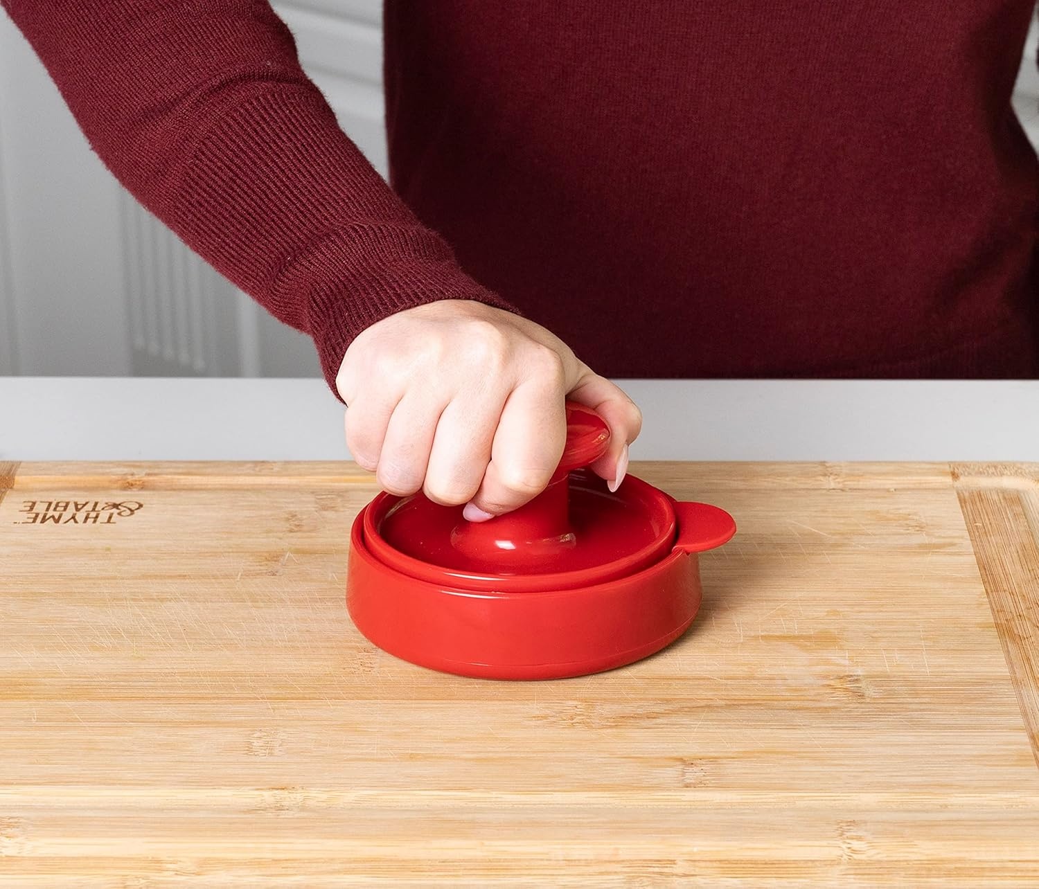 image:imageJoie Burger Press and Patty Maker LFGB Approved and BPA Free One Size RedOne Size