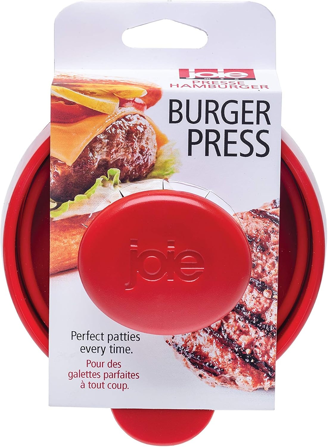 image:imageJoie Burger Press and Patty Maker LFGB Approved and BPA Free One Size RedOne Size Pack of 2