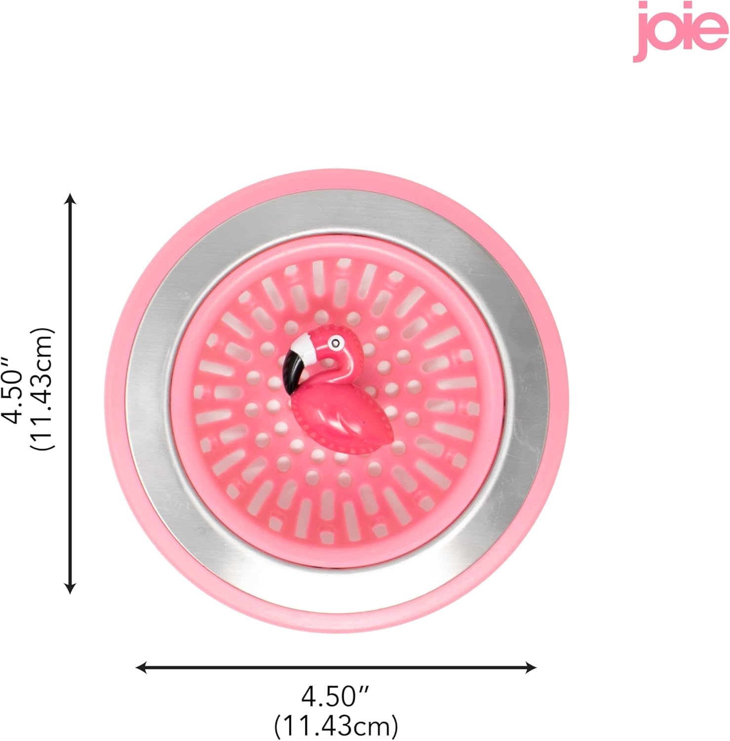 image:imageJoie Doodle Doo Kitchen Sink Strainer Basket Fits All Standard Sinks Stainless Steel Cute Garbage Disposal Drain Cover 45Inch Red RoosterFlamingo 45