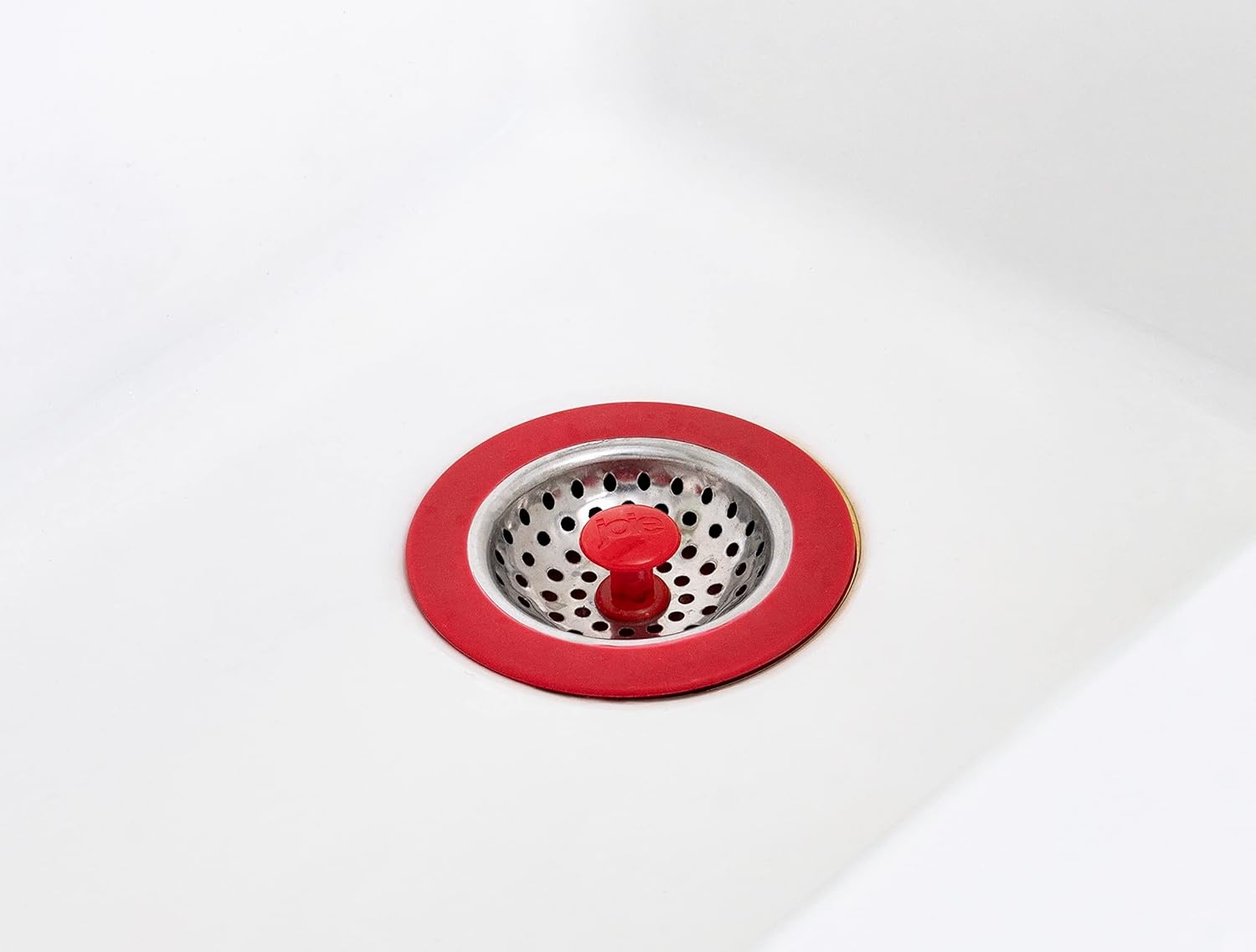 image:imageJoie Doodle Doo Kitchen Sink Strainer Basket Fits All Standard Sinks Stainless Steel Cute Garbage Disposal Drain Cover 45Inch Red RoosterRed or Black 45