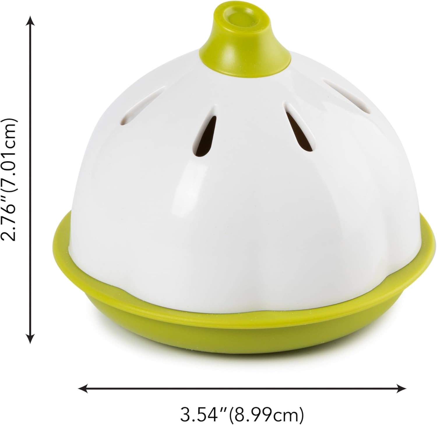 image:imageJoie Garlic Keeper Vented Pod Saver for Firm Fresh and Odorless Storage Holds Full Head or Leftover Cloves Twist to Lock Container Compact Design for Counter BPAFreeGarlic Plastic Pod