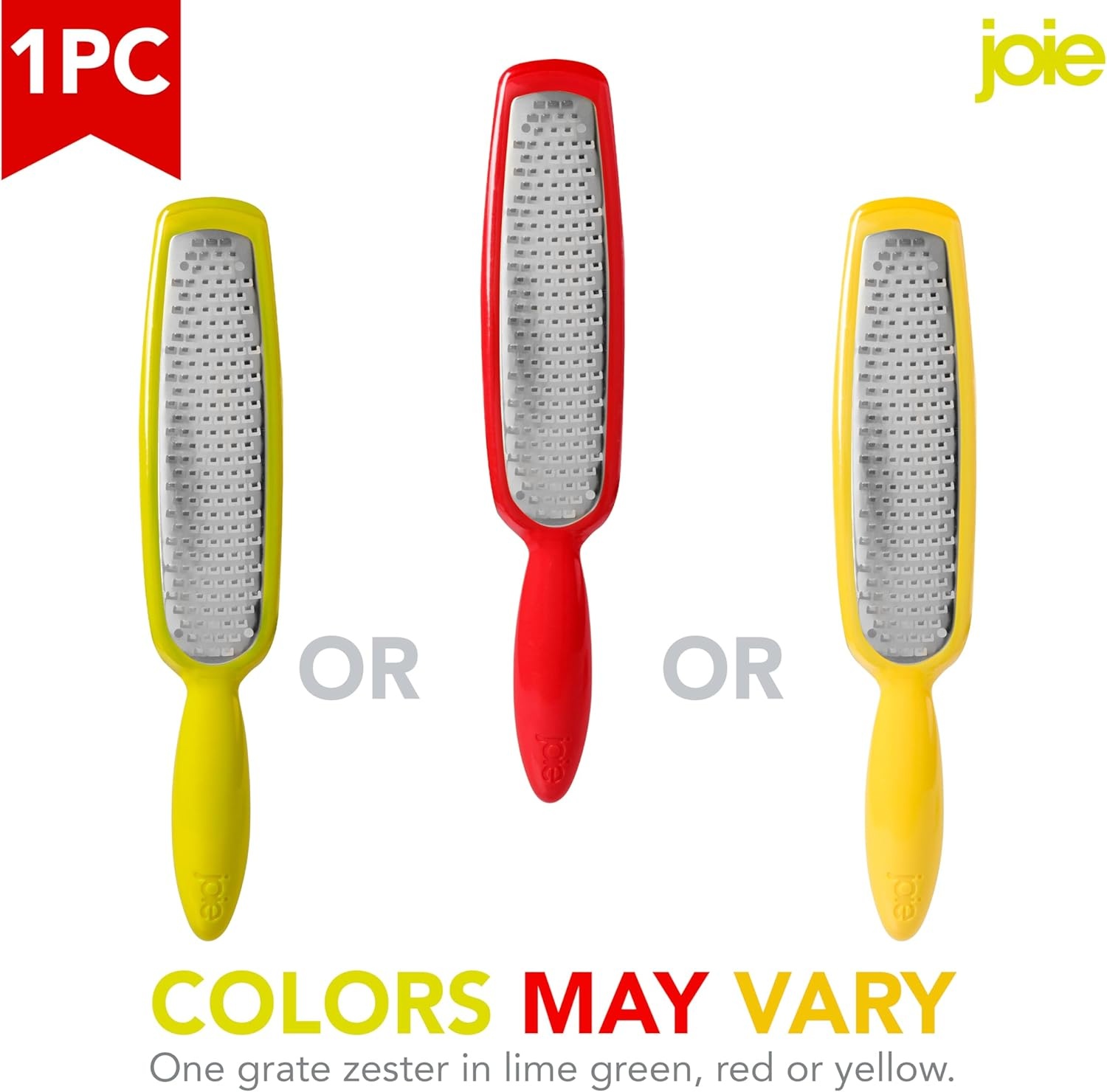 image:imageJoie Hand Grater Compact Shredder with Ergonomic Handle Ideal for Cheese and Vegetables Stainless Steel Great Gift for Home Chefs Colors May VaryNarrow Handheld Grater