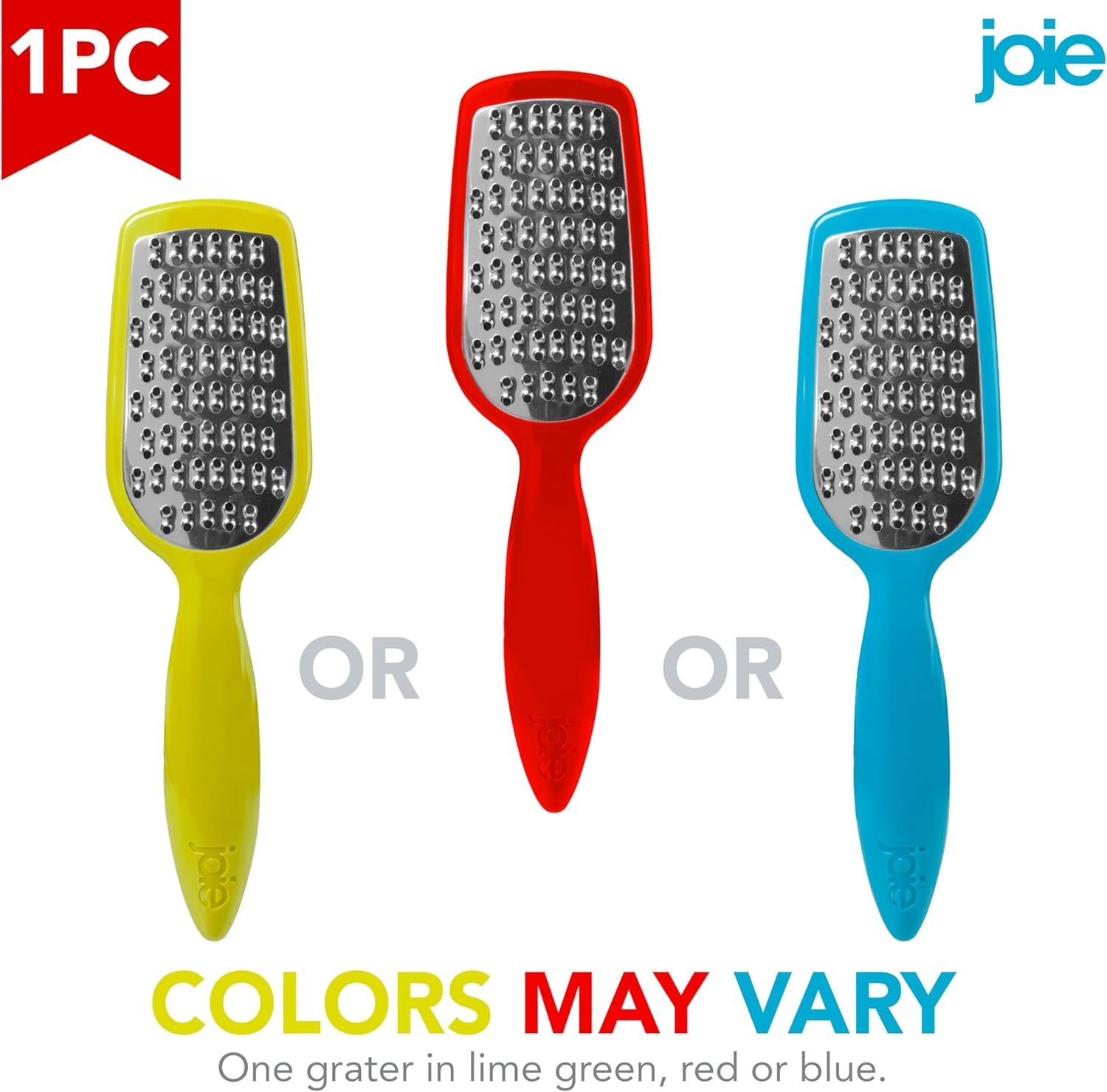 image:imageJoie Hand Grater Compact Shredder with Ergonomic Handle Ideal for Cheese and Vegetables Stainless Steel Great Gift for Home Chefs Colors May VaryStandard Handheld Grater