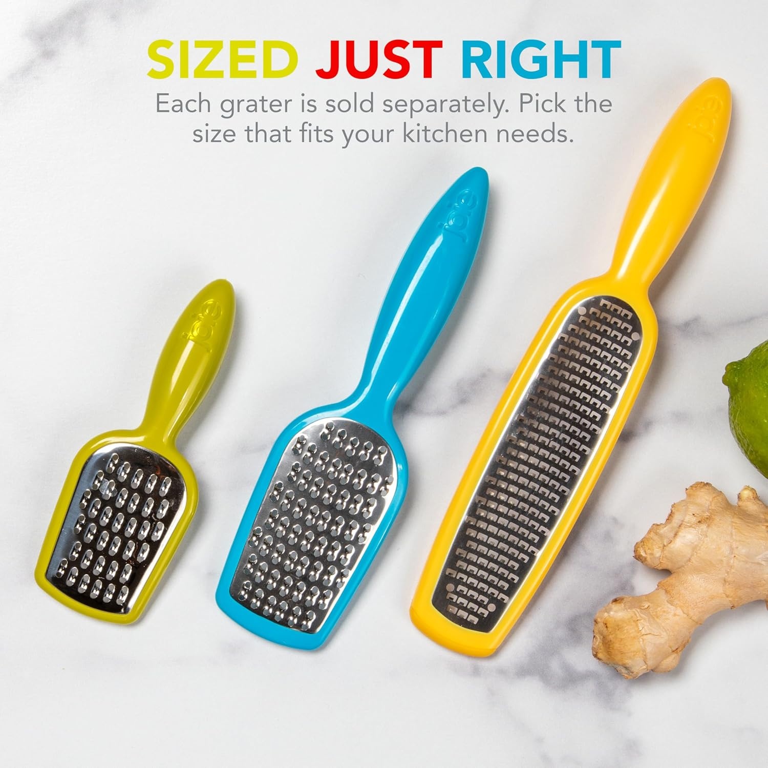 image:imageJoie Hand Grater Compact Shredder with Ergonomic Handle Ideal for Cheese and Vegetables Stainless Steel Great Gift for Home Chefs Colors May VaryStandard Handheld Grater