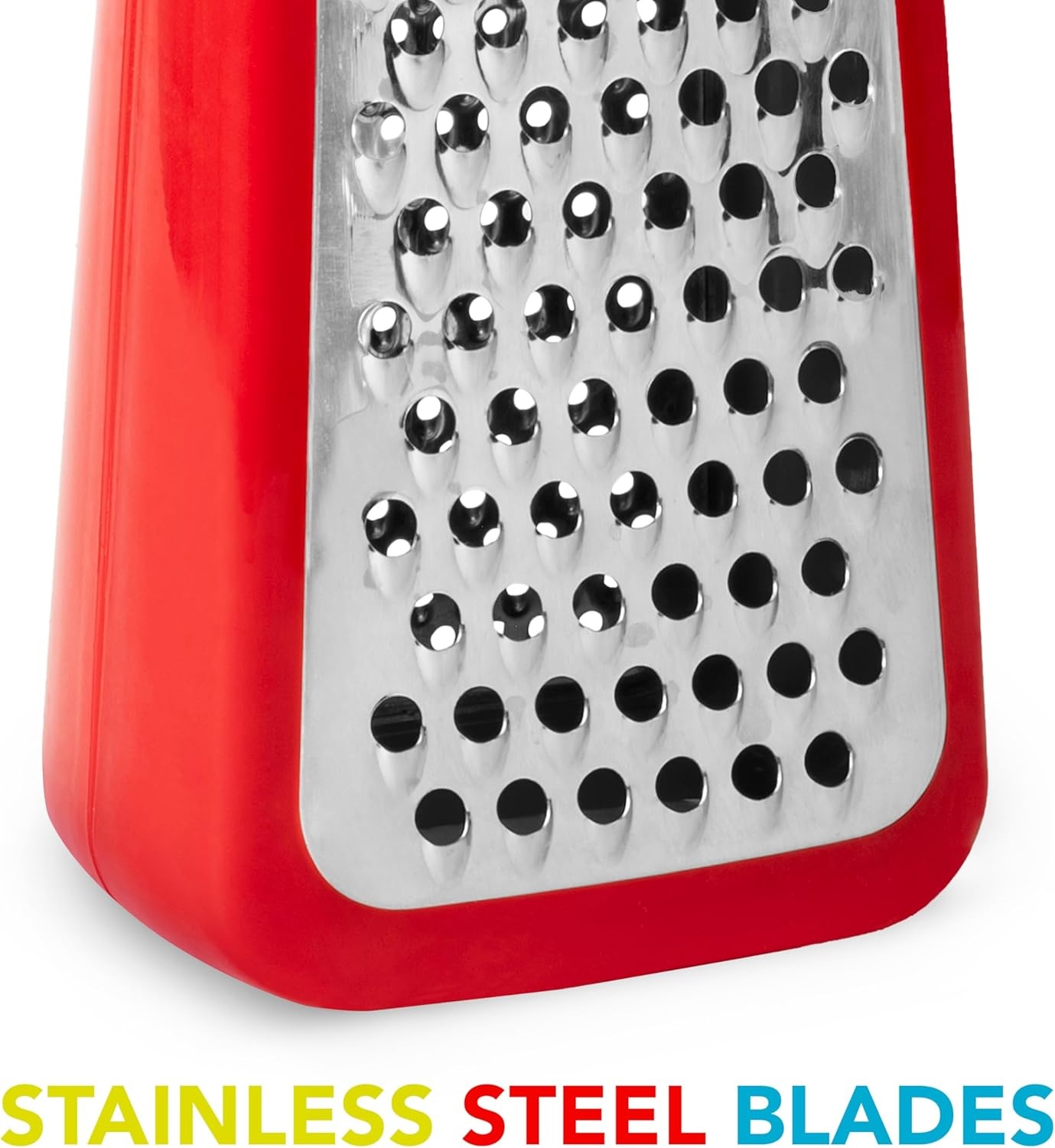 image:imageJoie Hand Grater Compact Shredder with Ergonomic Handle Ideal for Cheese and Vegetables Stainless Steel Great Gift for Home Chefs Colors May VaryTower Grater