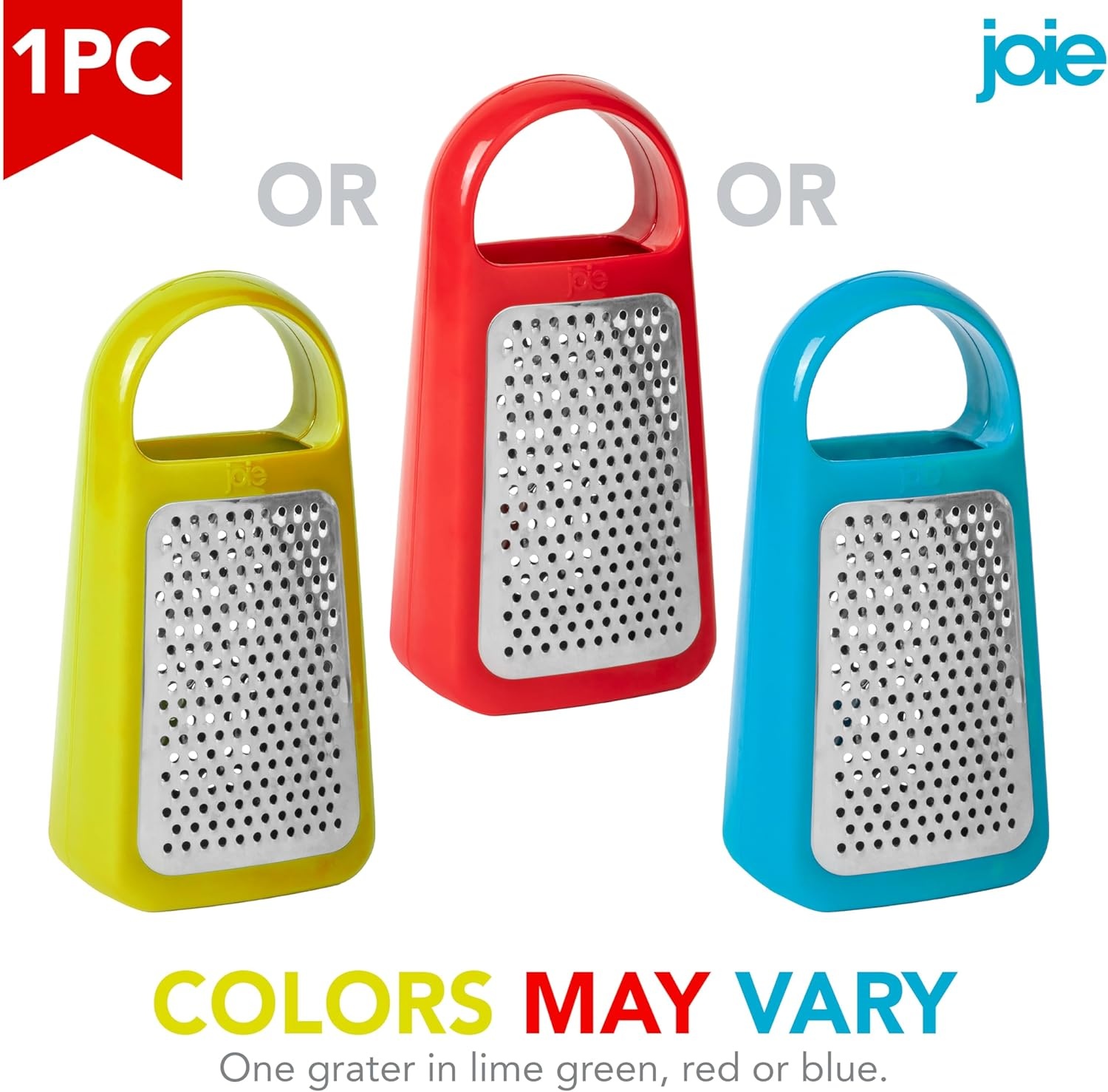 image:imageJoie Hand Grater Compact Shredder with Ergonomic Handle Ideal for Cheese and Vegetables Stainless Steel Great Gift for Home Chefs Colors May VaryTower Grater
