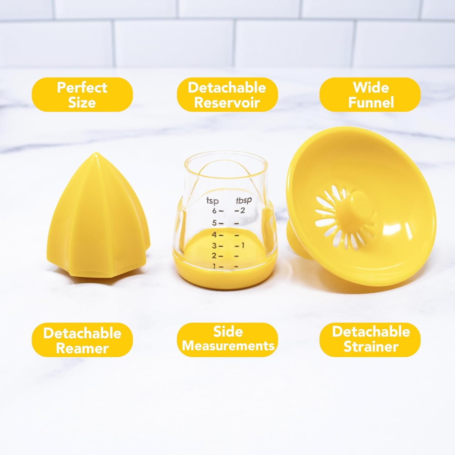 image:imageJoie Kitchen Gadgets Joie Squeeze and Pour Juicer Reamer 10tsp YellowLemon Juicer