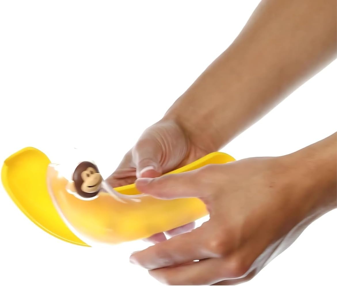 image:imageJoie Monkey Banana Pod Storage Container Durable Holder for Kids Lunch Boxes and Backpacks Keeps Food Fresh and Safe OntheGo Cute Kitchen Gadget BPA Free Dishwasher Safe
