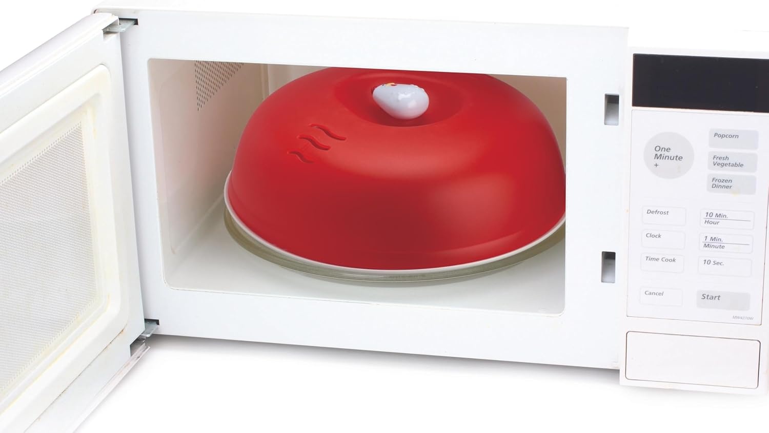 image:imageJoie Oink Pig Plastic SplatterProof Microwave Plate Cover PinkRooster