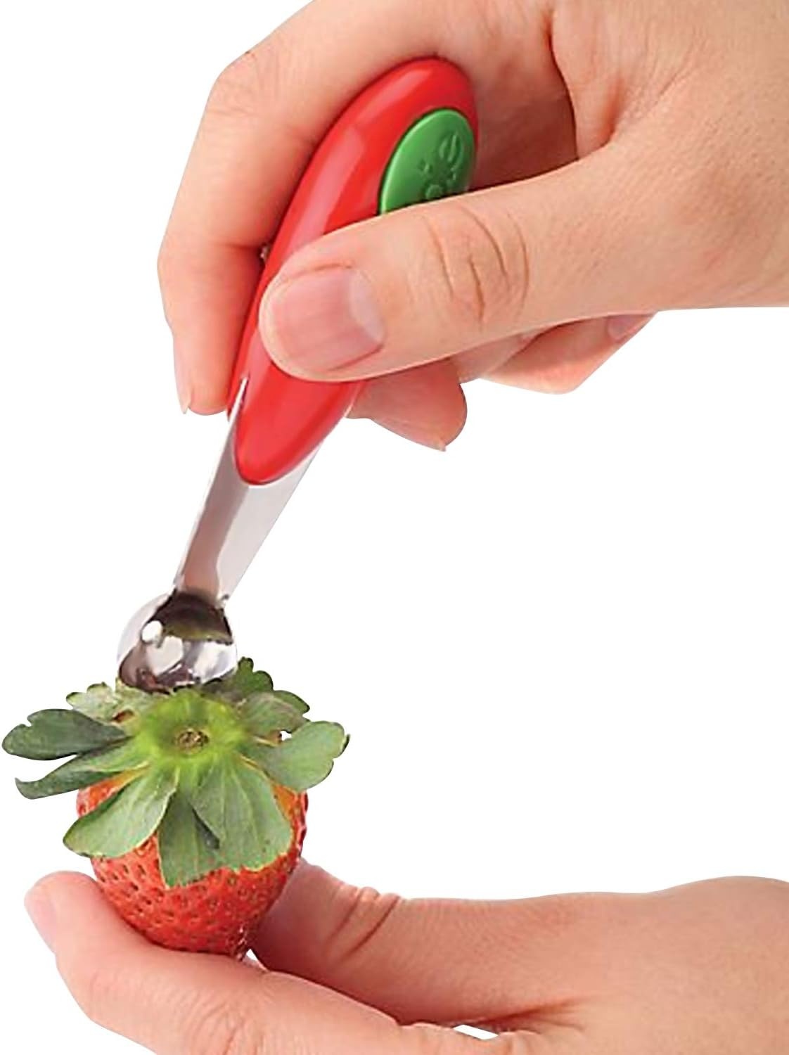image:imageJoie Strawberry Huller and Slicer Berry Preparation Set Baking Tools RedHull Slice
