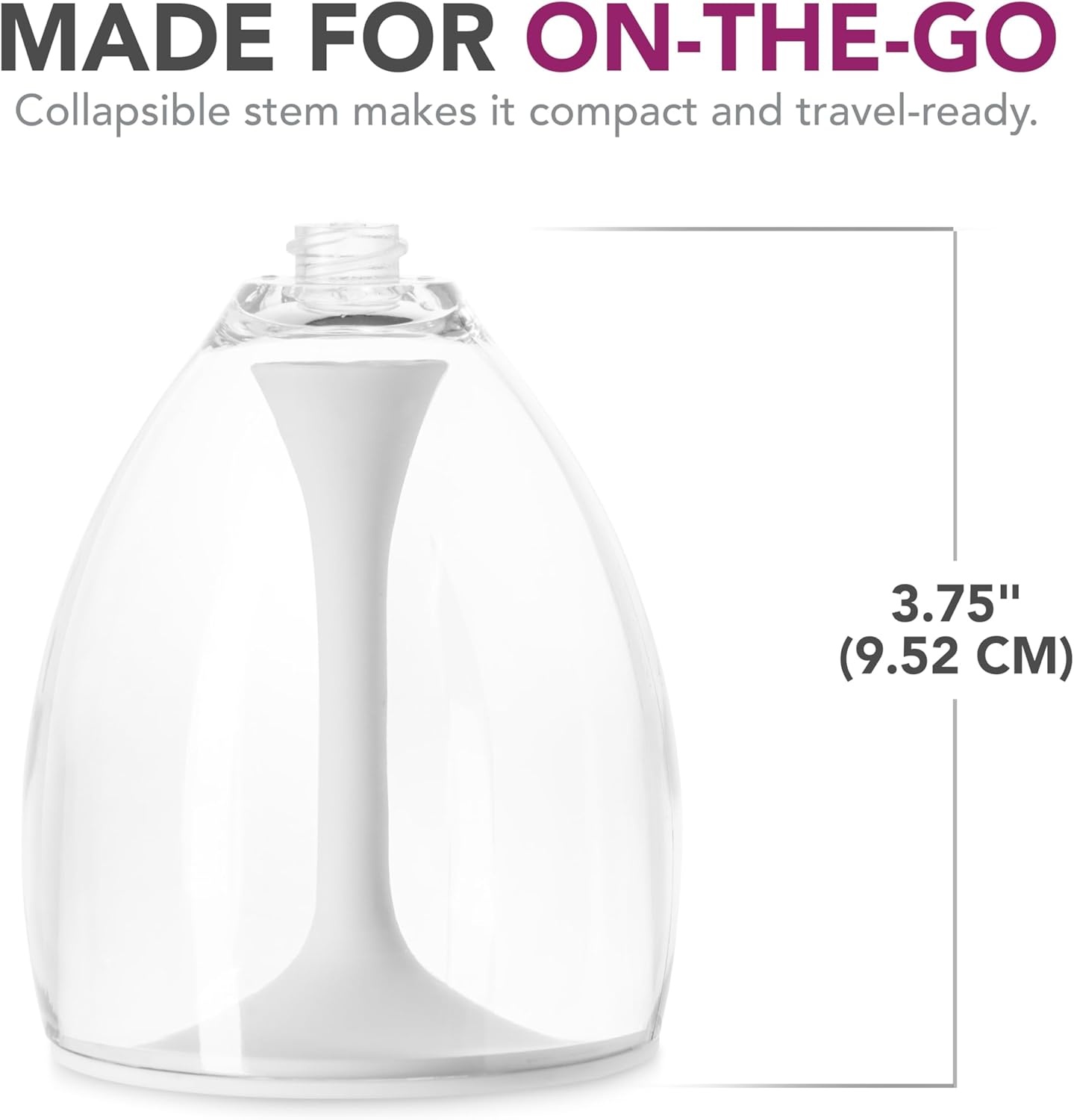 image:imageJoie Wine Glass To Go Portable Wine Glass Detachable Stem BPAfree135 Ounces