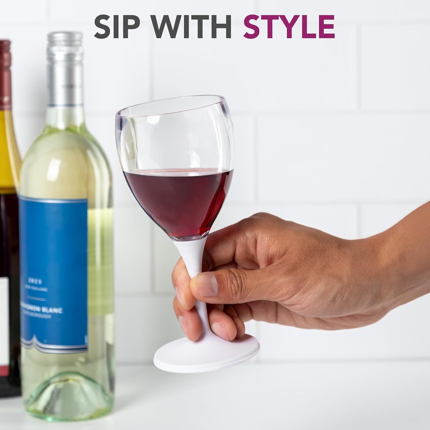 image:imageJoie Wine Glass To Go Portable Wine Glass Detachable Stem BPAfree135 Ounces