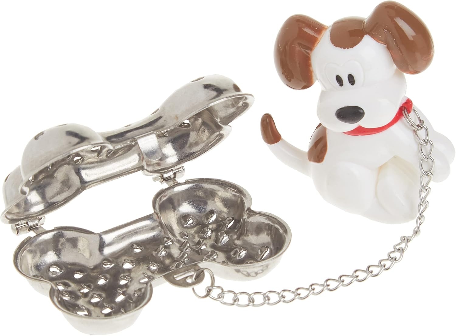image:imageJoie Woof Tea Ball Infuser Steep and Strain Loose Leaf Tea Securely Sits on Side of Mug Cute Dog Design Stainless Steel BPAFreeWoof