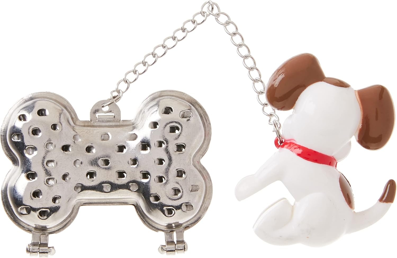 image:imageJoie Woof Tea Ball Infuser Steep and Strain Loose Leaf Tea Securely Sits on Side of Mug Cute Dog Design Stainless Steel BPAFreeWoof