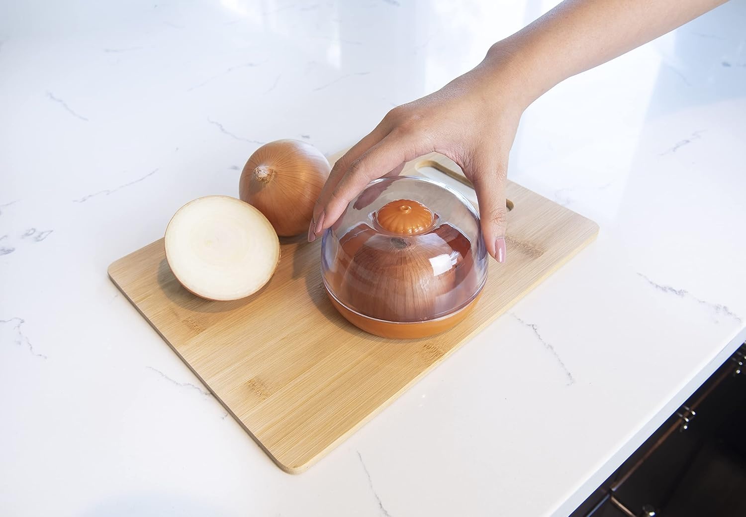 image:imageMSC International Joie Fresh Flip Saver Food Storage Pod for Onion Keep Fruits amp Vegetables Fresher Longer