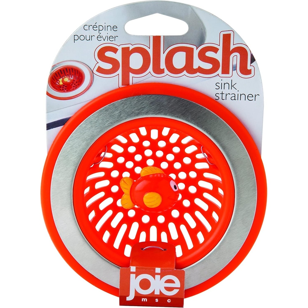 image:imageJoie Doodle Doo Kitchen Sink Strainer Basket Fits All Standard Sinks Stainless Steel Cute Garbage Disposal Drain Cover 45Inch Red RoosterFish 45