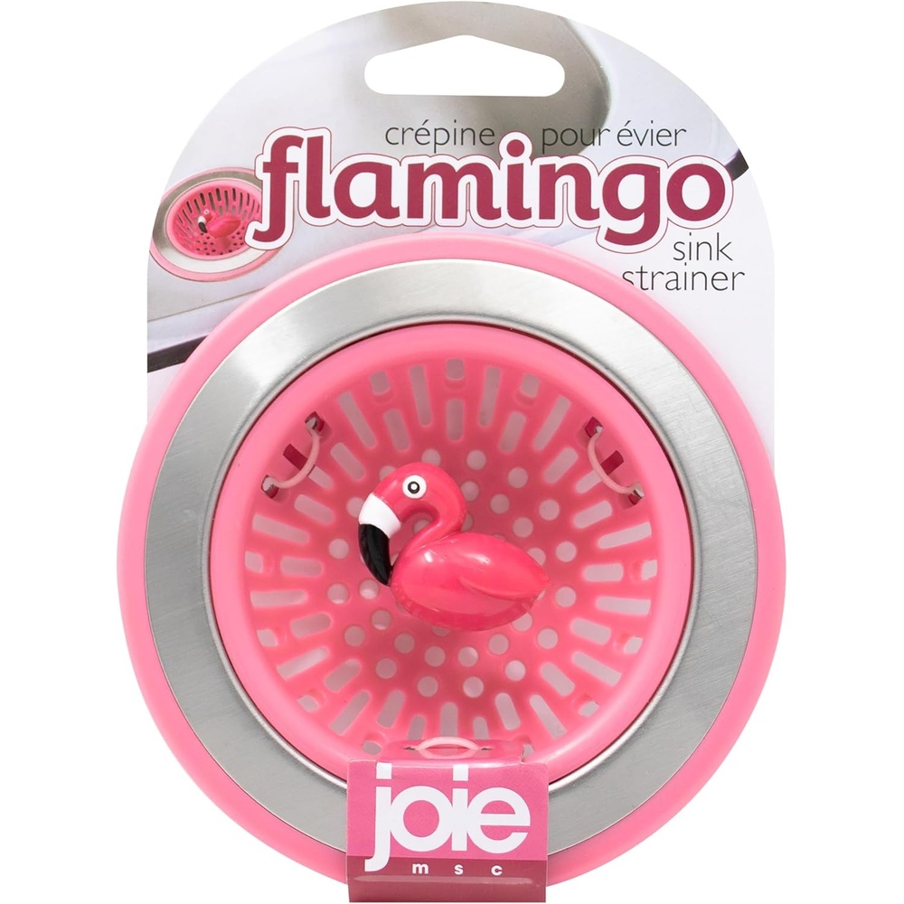 image:imageJoie Doodle Doo Kitchen Sink Strainer Basket Fits All Standard Sinks Stainless Steel Cute Garbage Disposal Drain Cover 45Inch Red RoosterFlamingo 45