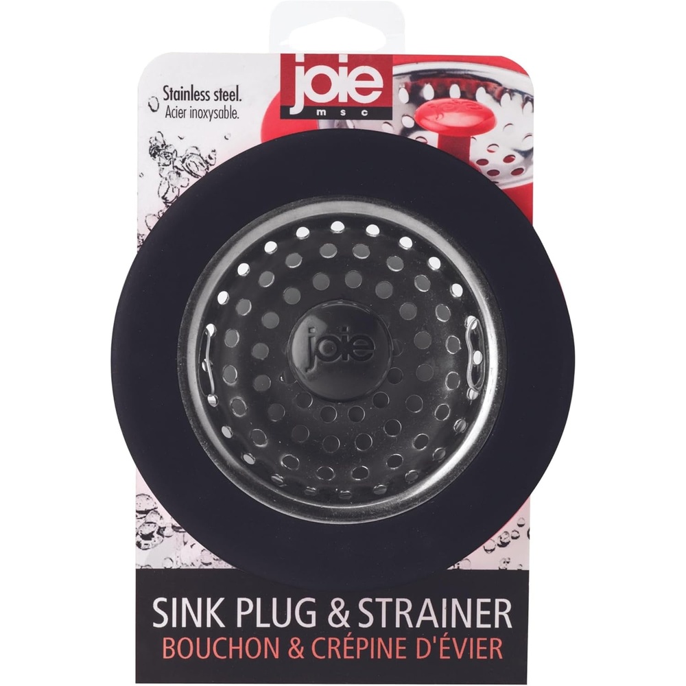 image:imageJoie Doodle Doo Kitchen Sink Strainer Basket Fits All Standard Sinks Stainless Steel Cute Garbage Disposal Drain Cover 45Inch Red RoosterRed or Black 45