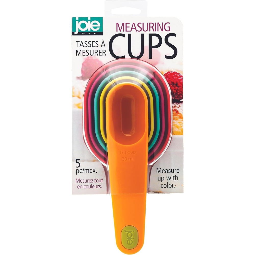 image:imageJoie Measuring Spoons Assorted Colors Imperial and Metric Measurements 5Piece SetMeasuring Cups