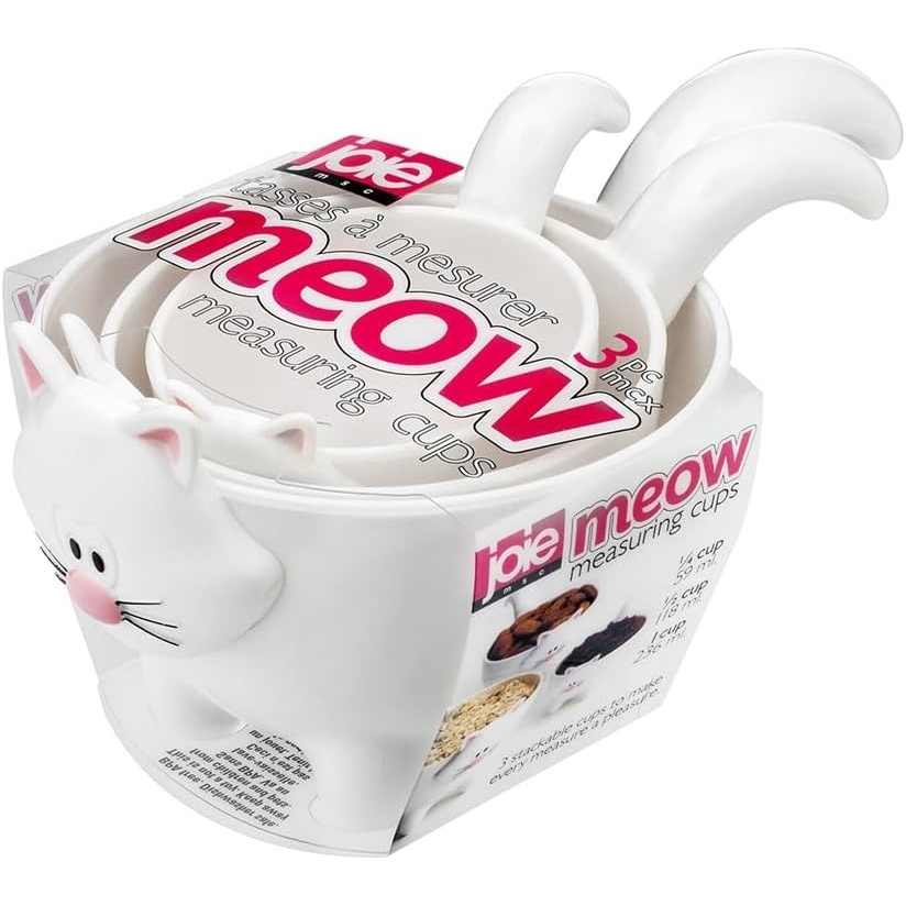 image:imageJoie Meow Cat Stackable Kitchen Measuring Cups Set Colors May VarySingle