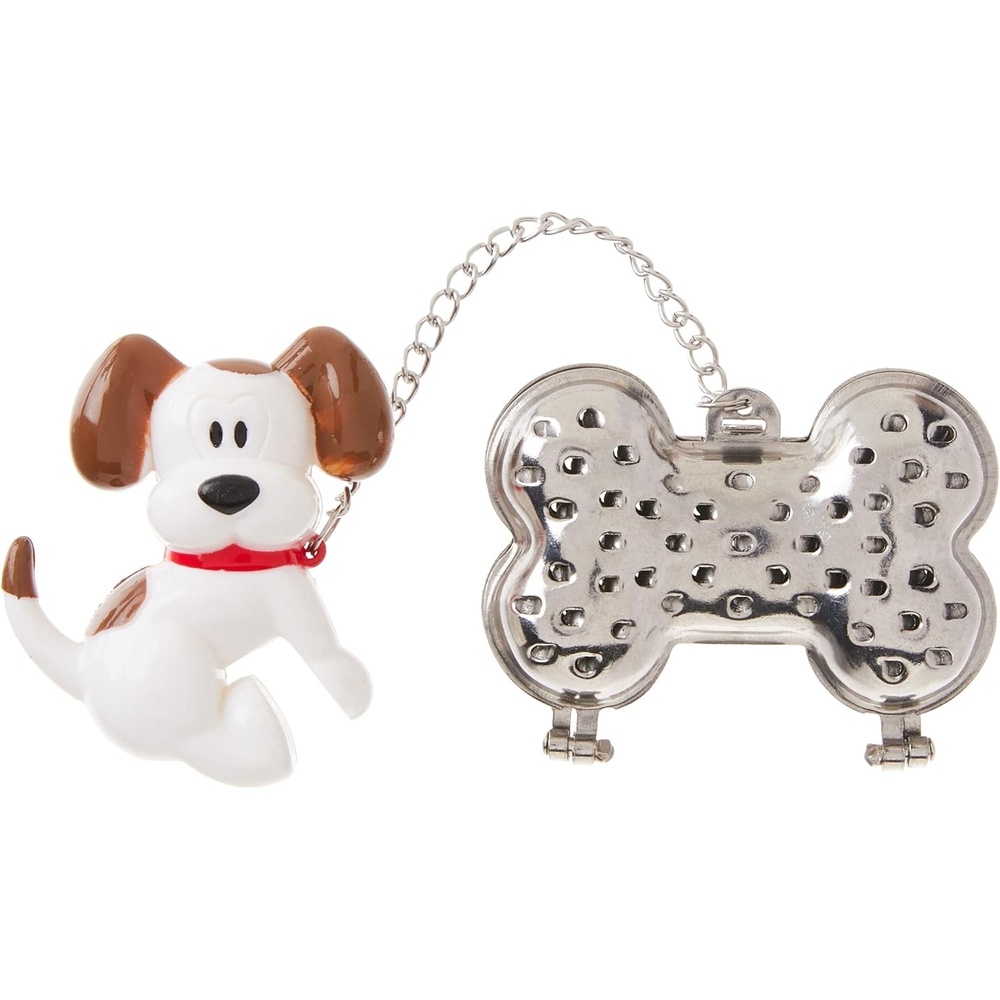 image:imageJoie Woof Tea Ball Infuser Steep and Strain Loose Leaf Tea Securely Sits on Side of Mug Cute Dog Design Stainless Steel BPAFreeWoof