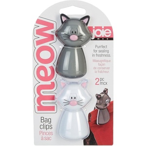 image:imageJoie 2pc Meow CatThemed Bag Clips Set  Purrfect for Sealing in Freshness
