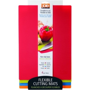 image:imageJoie Color Coded Flexible Cutting Mats NonSlip Base Minimal Kitchen Accessory Easy Food Disposal
