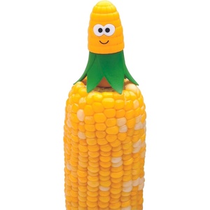 image:imageJoie Corn Cob Stripper Durable Stainless Steel Blades Secure Contoured Grip Compact Peeler Cuts in Both Directions to Remove Kernels Cute Kitchen Gadget Great Canning ToolCornStar Holders