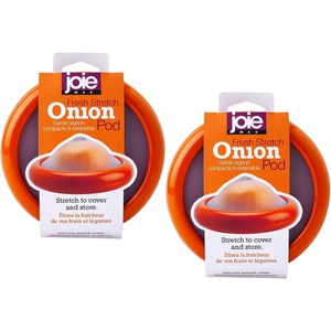 image:imageJoie Food Saver Set Avocado Tomato Onion and Lemon Stretch Pods Silicone One Size 4 CountOnion Stretch Pod  2 Count