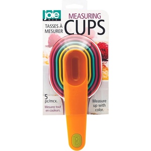 image:imageJoie Measuring Spoons Assorted Colors Imperial and Metric Measurements 5Piece SetMeasuring Cups
