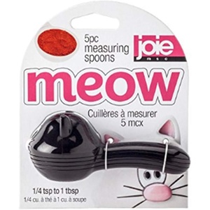 image:imageJoie Meow Measuring Spoons Five Piece Set from Quarter Teaspoon to One Tablespoon BPAFree Cute Kitchen Gadget Colors May Vary CatMeasuring Spoons