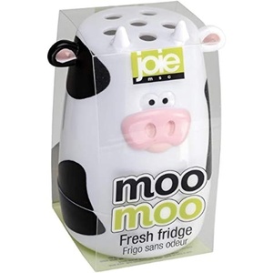 image:imageJoie Moo Moo Fresh Fridge Deodorizer Reusable Baking Soda Holder Compact Odor Absorber and Smell Eliminator for Refrigerator or Freezer Cute Kitchen Gadget BPAFree Cow