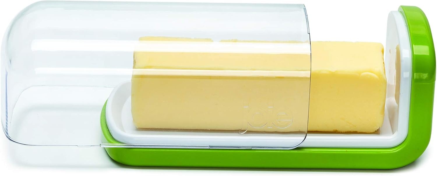image:imageJoie Butter Dish with Clear Lid Securely Holds One Stick Durable BPA Free Plastic Container Keeps Butter Fresh from Fridge to Table Colors May Vary