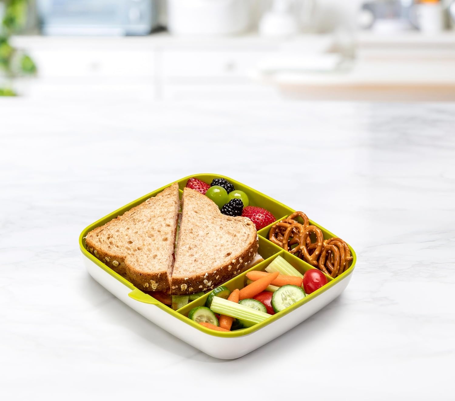 image:imageJoie Clear Bento Box Lunch Storage Easy Meal on the GoGreen