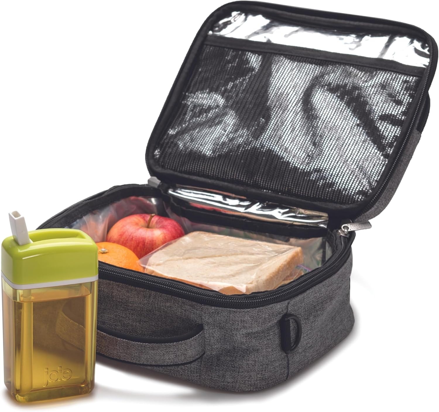image:imageJoie Juice on the Go 625 Ounce Reusable Drink Box with BuiltIn Flip Straw LeakProof Ideal OntheGo Container for Kids School and Work Lunch Bags BPAFree Dishwasher Safe Colors May Vary