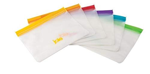 image:imageJoie Reusable Food Storage Bags Reusable Bags for Snacks Sandwiches Vegetables and More Ziptop Containers for Sustainable Living BPA Free 875 x 7 6 Bags