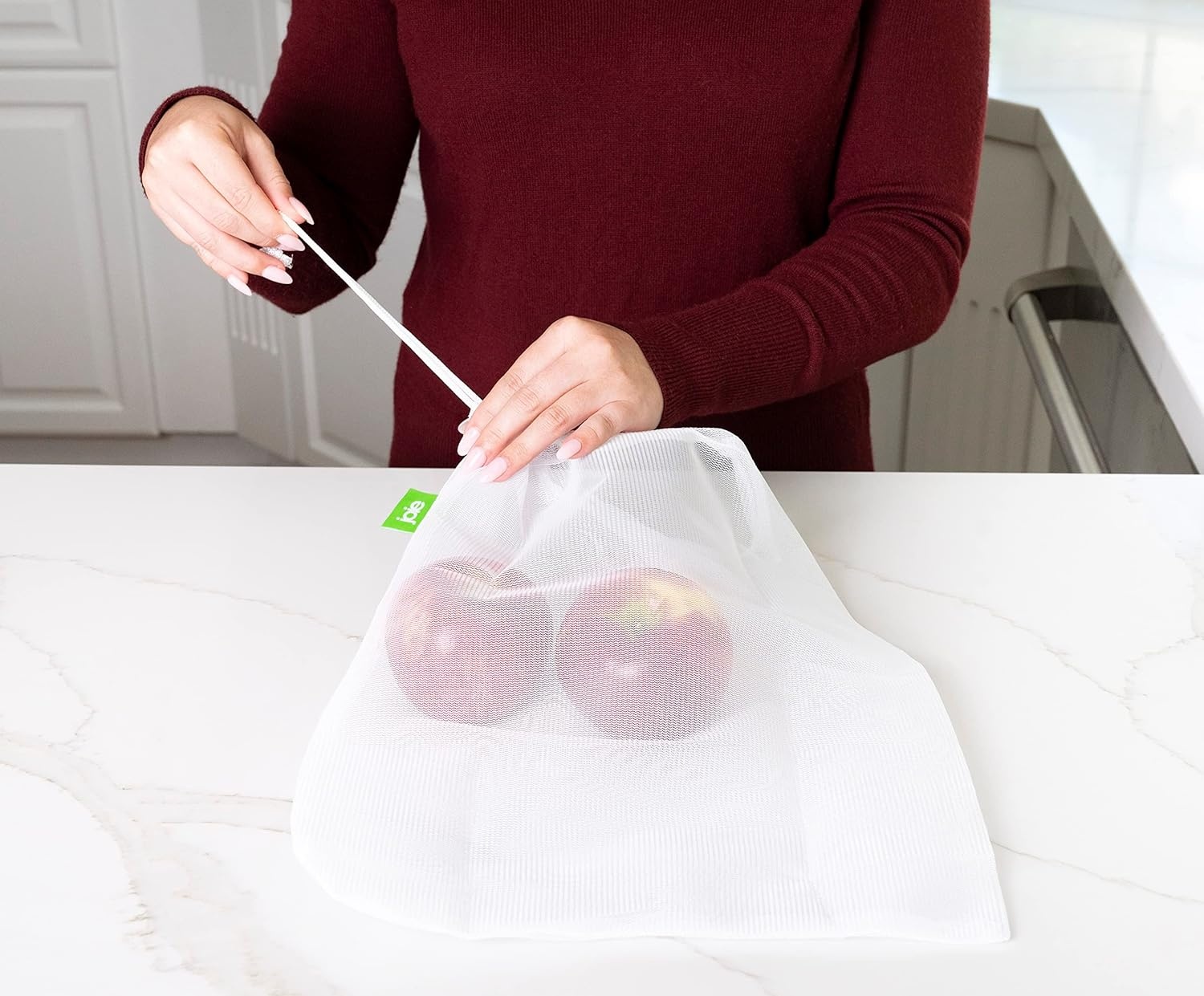 image:imageJoie Reusable Produce Bags 5pc Set Sustainable Nylon Mesh Machine Washable EcoFriendly 55 x 6 inches
