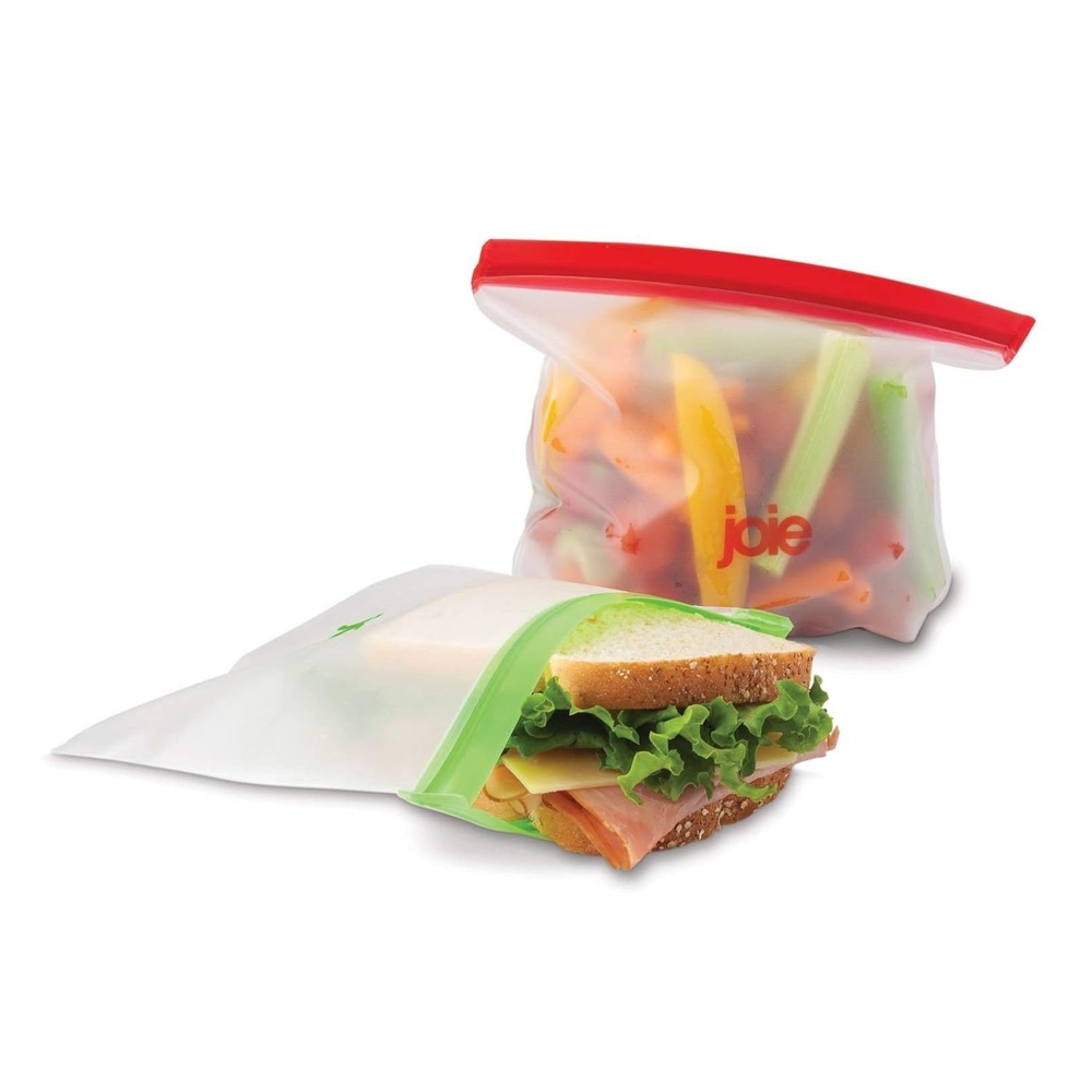 image:imageJoie Reusable Food Storage Bags Reusable Bags for Snacks Sandwiches Vegetables and More Ziptop Containers for Sustainable Living BPA Free 875 x 7 6 Bags