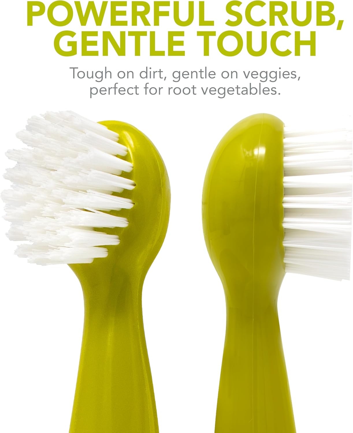 image:imageJoie Potato Scrub Brush Ergonomic Easy Grip Handle Ideal for Cleaning Vegetables and Fruits Small and Compact Handy Kitchen Gadget BPAFree Dishwasher Safe GreenPotato Brush